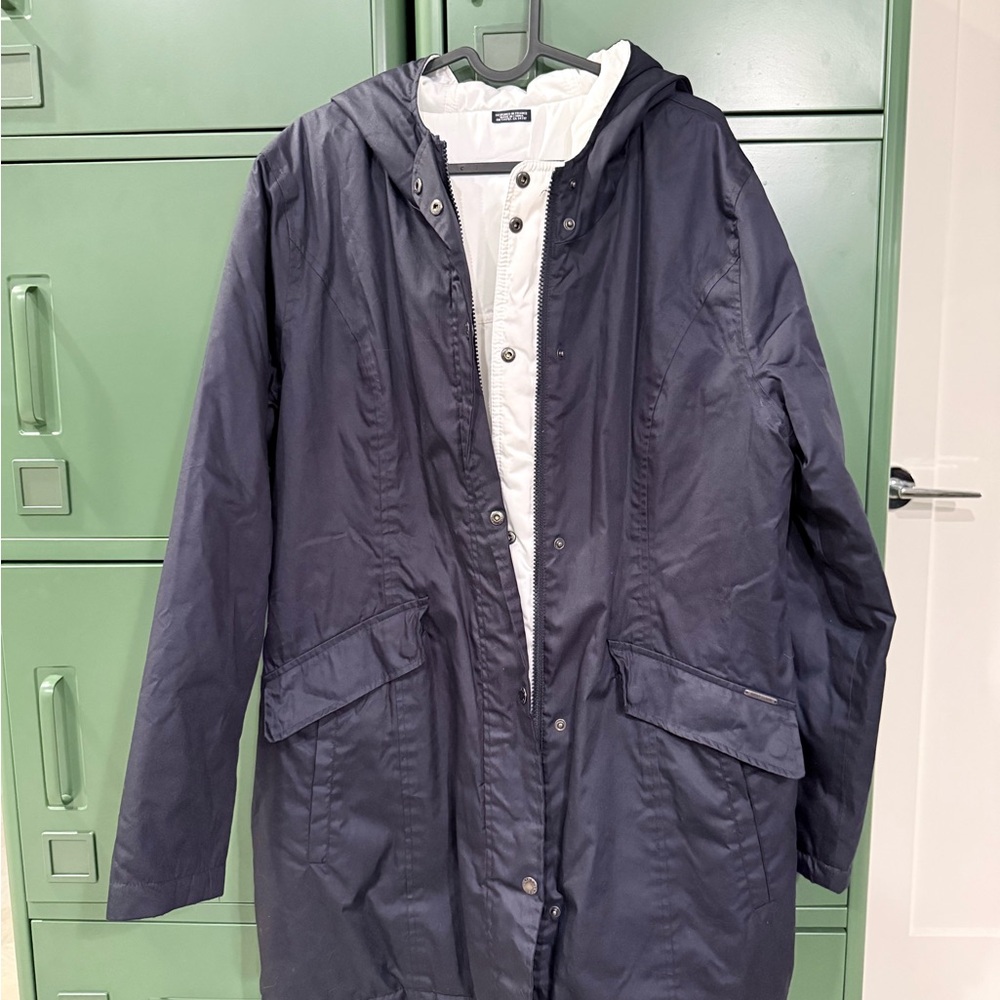 Saint James Reversible hooded winter Jumper
